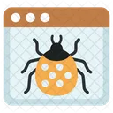 Web Bug Web Virus Bug Website Icône