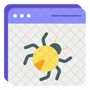 Web Bug Bug Malware Icon