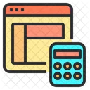 Web Calculator Web Calculation Icon