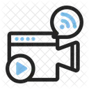 Web Camera Wifi Play Icon