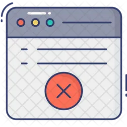 Web Cancel  Icon