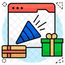 Web Celebration Website Celebration Webpage Celebration Icon