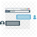Web Chat Social Media Text Chatting Icon