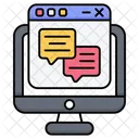 Web Chat Communication Online Communication Icon