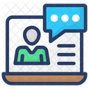 Online Chat Social Media Online Communication Icon