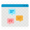 Web Chat Browser Webboard Icon