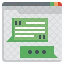 Web Chat Chat Quote Icon