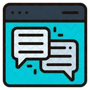 Web Chat Chat Website Icon