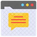 Web Chat Conversation Icon