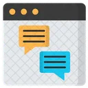 Web Chat Online Chat Chat Icon