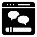 Website Chat Web Chat Web Communication Icon
