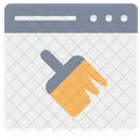 Web Cleaner Web Cleaning Website Icon