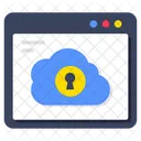 Web Cloud Security Website Cloud Security Webpage Cloud Security Icon