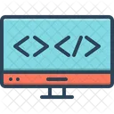 Web Codierung Metadaten Programmierer Skript Technologie Website Java Script HTML Entwicklung Symbol