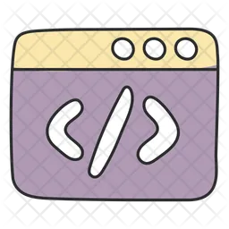 Web Coding  Icon