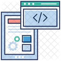 Web Coding  Icon