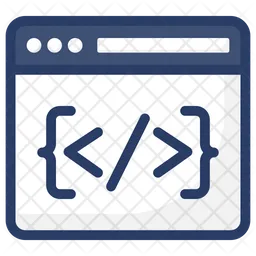 Web Coding  Icon