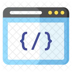 Web Coding  Icon