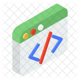 Web Coding  Icon