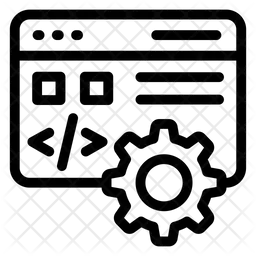Web Coding  Icon