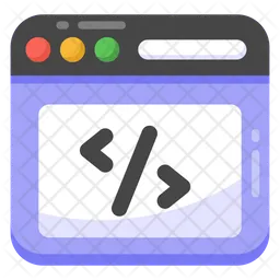 Web Coding  Icon