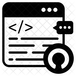 Web Coding  Icon