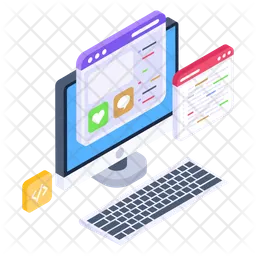 Web Coding  Icon