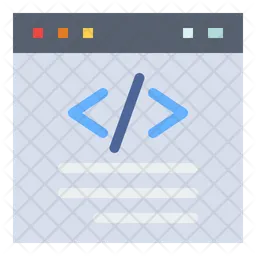 Web Coding  Icon