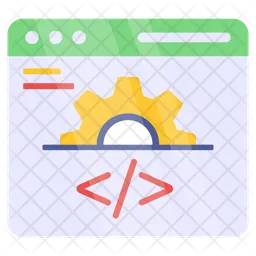 Web Coding  Icon