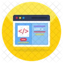 Web Coding  Icon