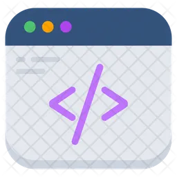 Web Coding  Icon