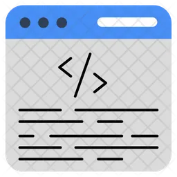 Web Coding  Icon