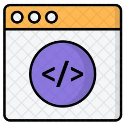 Web Coding  Icon