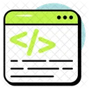 Web Coding  Icon