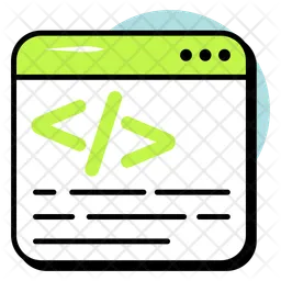 Web Coding  Icon