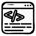 Web Coding  Icon