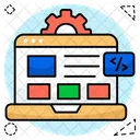 Web coding  Icon