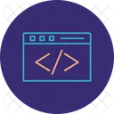 Web Coding  Icon