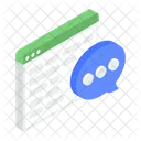 Web Communication Online Chat Online Conversation Icon