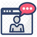 Online Communication Online Conversation Video Call Icon