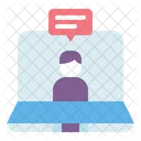 Remote Team Work Webinar Engagement Screen Sharing Icon