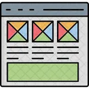 Web Container Content Landing Page Icon