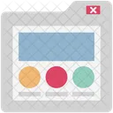 Web Content Web Grid Wireframe Icon