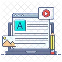 Article Writing Writing Content Writing Icon