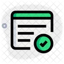 Web Content Checklist  Icon