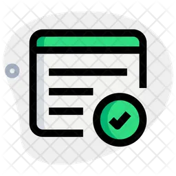 Web Content Checklist  Icon