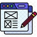 Web Content Online Material Digital Information Icon