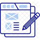 Web Content Online Material Digital Information Icon