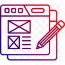 Web Content Online Material Digital Information Icon