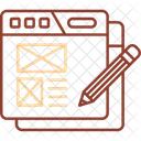 Web Content Online Material Digital Information Icon
